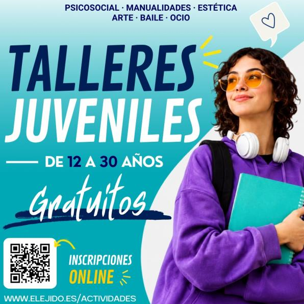TALLERES JUVENILES ESPACIO MURGIJOVEN (Otoño 2026)